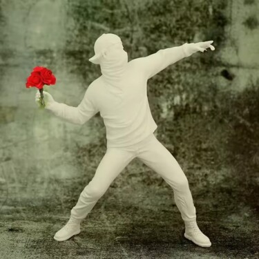 雕塑 标题为“A tribute to Banksy” 由Sparvy, 原创艺术品, 树脂