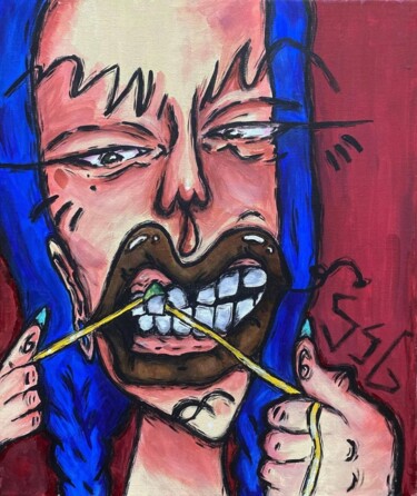 «чистота - залог здоровья» Painting titled "«чистота - залог зд…" by Prostikiska, Original Artwork, Gouache