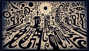 Digital Arts titled "ABSTRA-EX-LAN 024" by Karavix, Original Artwork, AI generated image