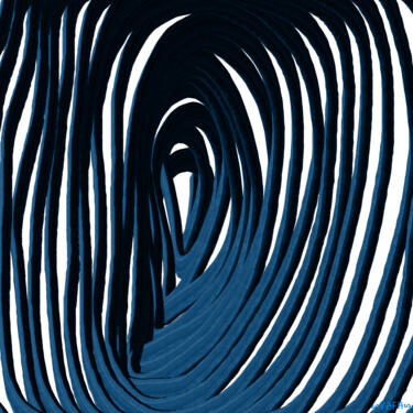 Inner Ocean Wave - Print Arte digitale intitolato "Inner Ocean Wave -…" da Vafa Majidli, Opera d'arte originale, Pittura digitale