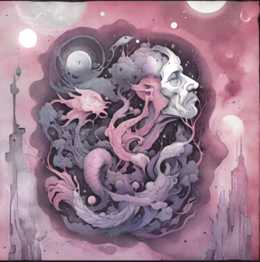 数字艺术 标题为“Beyond the Window” 由Sofia Markina, 原创艺术品, AI生成的图像