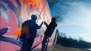 Fotografie getiteld "Moek at wall" door Mick Paulat, Origineel Kunstwerk, Niet gemanipuleerde fotografie