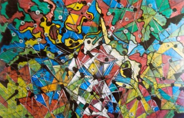 "Nosso tempo MAI-24B" başlıklı Tablo Antonio Guimaraes tarafından, Orijinal sanat, Akrilik