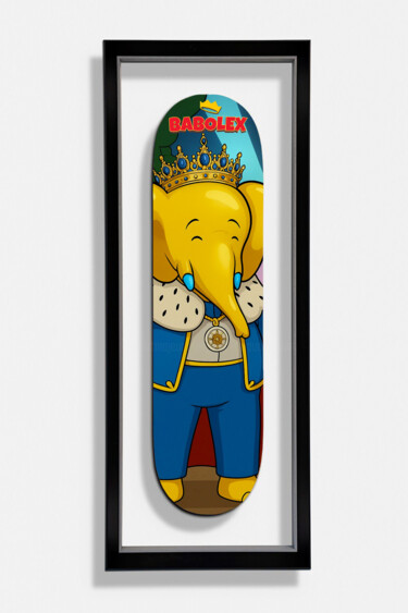 Sculpture intitulée "skate babolex king" par Vincent Faudemer, Œuvre d'art originale, Bois