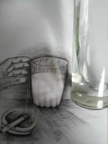 Evening Edge Gathering - Drawing by Zohair Kherbik 图画 标题为“Evening Edge Gather…” 由Zohair Kherbik, 原创艺术品, 铅笔