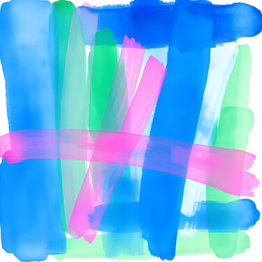 Printmaking titled "Wiggly, Wobbly, and…" by Ivy Blue, Original Artwork, Digital Print