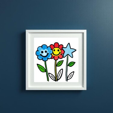 Printmaking titled "By the Dark" by Ivy Blue, Original Artwork, Digital Print