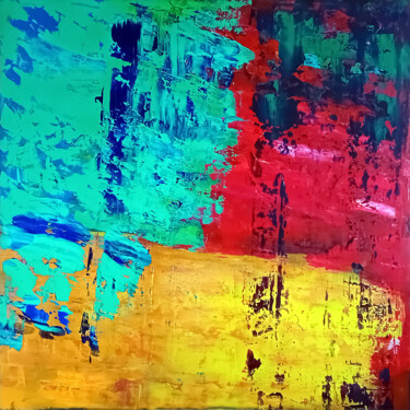 Peinture intitulée "Clockwork Orange" par Patrick Joosten, Œuvre d'art originale, Acrylique