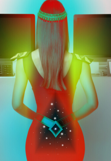 数字艺术 标题为“Space fashion” 由O. Soniart, 原创艺术品, AI生成的图像