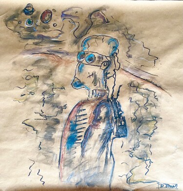 Peinture intitulée "La déception de thi…" par D’Joon, Œuvre d'art originale, Aquarelle
