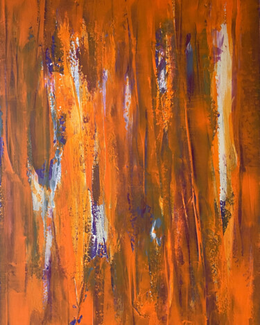 Pittura intitolato "Leonardo" da Danuta Uriasz, Opera d'arte originale, Acrilico Montato su Telaio per barella in legno