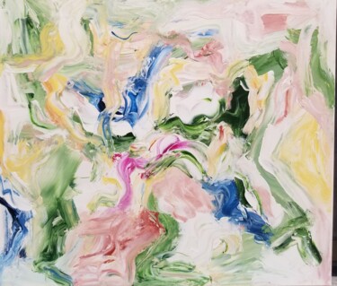 绘画 标题为“Unruly Grace - 2025” 由Johanne Monique Dufour (Monique J Dufour), 原创艺术品, 丙烯 安装在木质担架架上