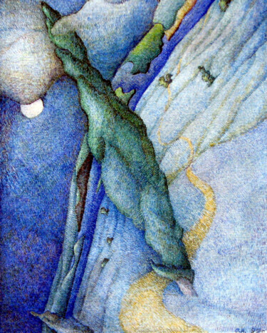 "Poplar heart" başlıklı Tablo Anatoly Varvarov tarafından, Orijinal sanat, Suluboya Karton üzerine monte edilmiş