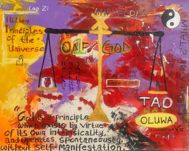 Equilibrium Schilderij getiteld "Equilibrium" door Cyril Emmanuel (X the Villain), Origineel Kunstwerk, Acryl