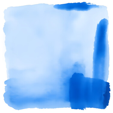 Blue Odyssey Printmaking titled "Blue Odyssey" by Ivy Blue, Original Artwork, Digital Print
