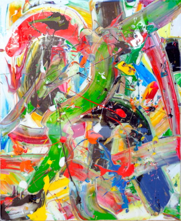 Peinture intitulée "sans titre 33" par Demos, Œuvre d'art originale, Acrylique Monté sur Châssis en bois
