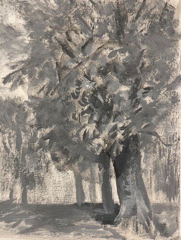 Chestnuts an original Ukrainian miniature artwork Schilderij getiteld "Chestnuts an origin…" door Roman Sergienko, Origineel Kunstwerk, Olie
