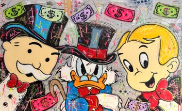 Peinture intitulée "Power and Fortune" par Jose Rivera, Œuvre d'art originale, Acrylique