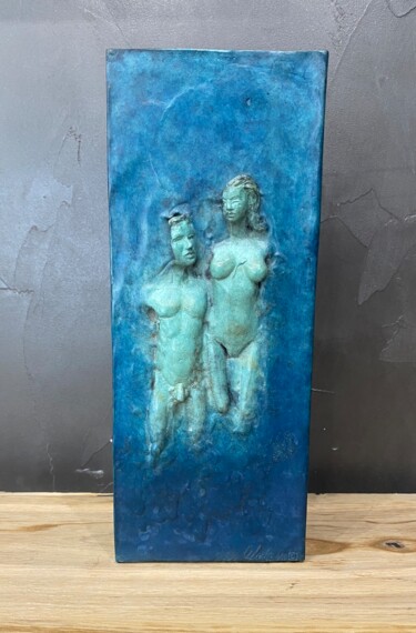 Scultura intitolato "De terre et d’eau #2" da Guillaume Werle, Opera d'arte originale, Bronzo