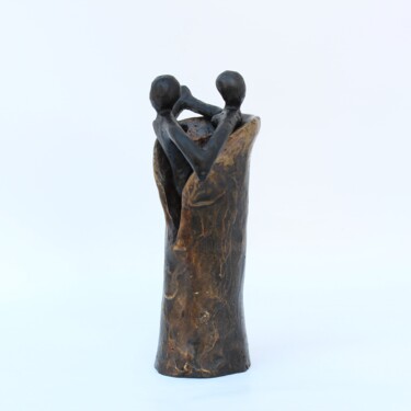 Sculpture titled "Couple  (n° 99)" by Didier Fournier, Original Artwork, Bronze