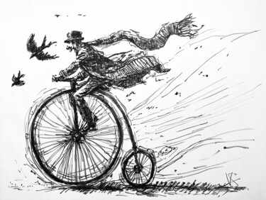 Tekening getiteld "Beesley takes a spi…" door Victoria General, Origineel Kunstwerk, Marker