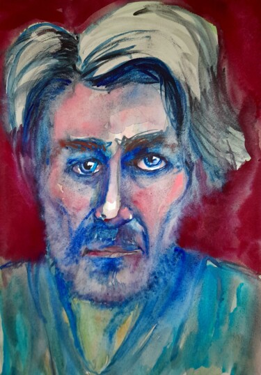 绘画 标题为“Artist G.Krishtan” 由Alexey Zhucovsky, 原创艺术品, 水彩