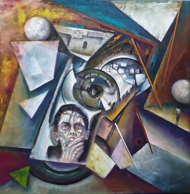 绘画 标题为“Contemplation” 由Abdelouahed Ghanemi, 原创艺术品, 油