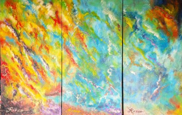 "Blue Energy, acryli…" başlıklı Tablo Romeo Dobrota tarafından, Orijinal sanat, Akrilik Ahşap Sedye çerçevesi üzerine monte…