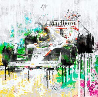 数字艺术 标题为“pop art street art…” 由Yank, 原创艺术品, 数字拼贴 安装在木质担架架上