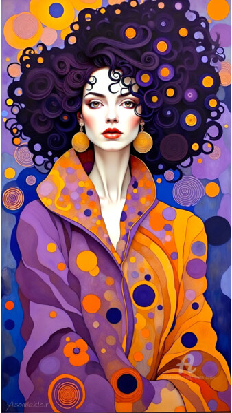 "11-Fantasy  woman p…" başlıklı Dijital Sanat Teresa Casas tarafından, Orijinal sanat, AI tarafından oluşturulan görüntü