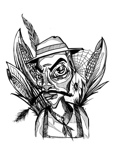 Arte digitale intitolato "Sketcher Farmer" da Mick Paulat, Opera d'arte originale, Pittura digitale
