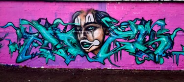 Fotografie mit dem Titel "Pinkwall Moek one" von Mick Paulat, Original-Kunstwerk, Digitale Fotografie