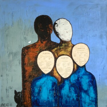 Pintura titulada "Apprendre des Enfan…" por Picrate, Obra de arte original, Acrílico