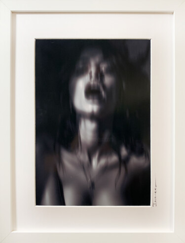 Photographie intitulée "Eros Noire IV" par Marly Indigo, Œuvre d'art originale, Photographie manipulée