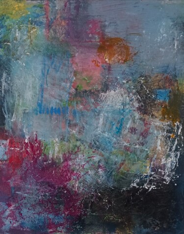 "The garden" başlıklı Tablo Alyssa Pasquier tarafından, Orijinal sanat, Akrilik Ahşap Sedye çerçevesi üzerine monte edilmiş