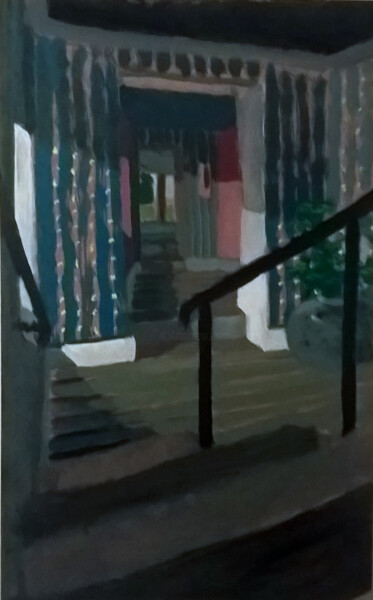 绘画 标题为“interieur,  Meudon” 由Clement Bordet, 原创艺术品, 丙烯