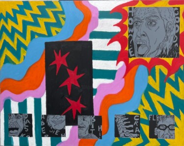 Painting titled "How? Every G*d-Damn…" by Floris Olivier, Original Artwork, Oil