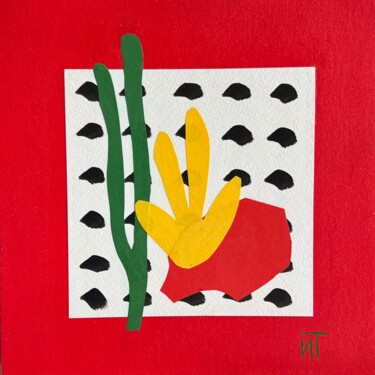 A Moment of Joy 1 Collages titled "A Moment of Joy 1" by Irina Tihonkih, Original Artwork, Collages