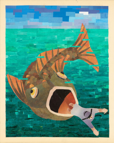 Collages titled "Untitled" by Ella Shimoni, Original Artwork, Collages
