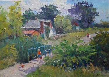 Fishing "Fishing" başlıklı Tablo Boris Serdyuk tarafından, Orijinal sanat, Petrol Ahşap Sedye çerçevesi üzerine monte edilmiş
