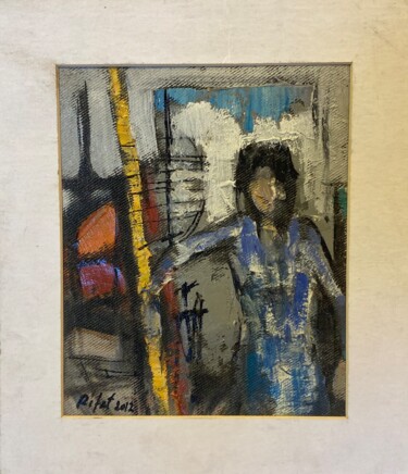 绘画 标题为“Rıfat Koçak 5” 由Ahmet Öcal, 原创艺术品, 丙烯 安装在纸板上