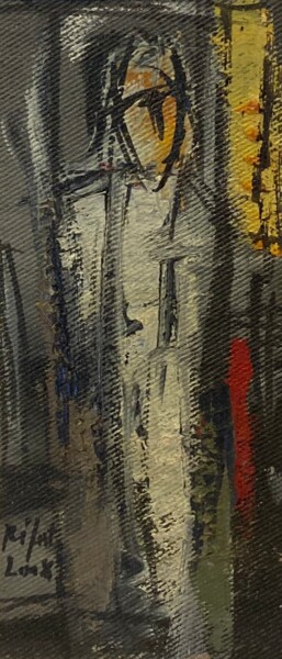 Schilderij getiteld "Rıfat Koçak - Garip…" door Ahmet Öcal, Origineel Kunstwerk, Acryl Gemonteerd op Karton