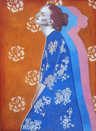 Drawing titled "Ophelia" by Lauragreenart, Original Artwork, Pencil