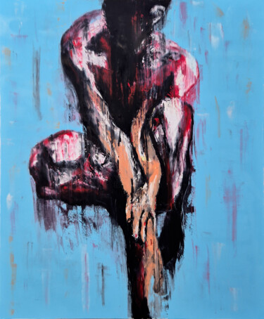 Pintura titulada "FALL" por Matthieu Debano, Obra de arte original, Oleo Montado en Bastidor de camilla de madera