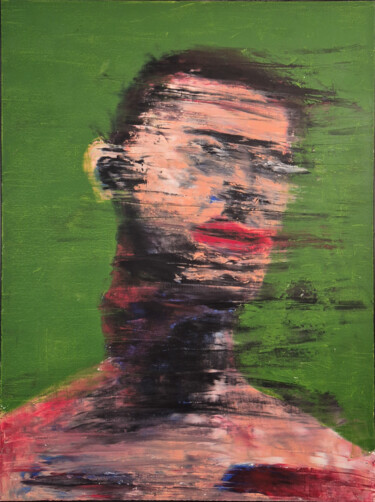 Painting titled "WASHED" by Matthieu Debano, Original Artwork, Oil Mounted on Wood Stretcher frame