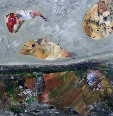 Özgür Balıklar "Özgür Balıklar" başlıklı Tablo Ahmet Öcal tarafından, Orijinal sanat, Akrilik