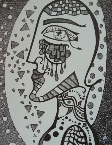 Profil calligraphié