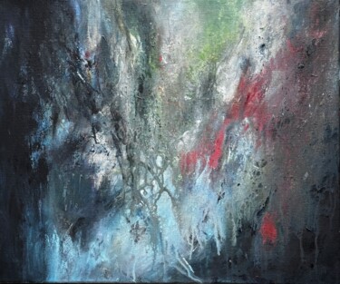 Ζωγραφική με τίτλο "Black Forest" από Katja Vollmer, Αυθεντικά έργα τέχνης, Ακρυλικό