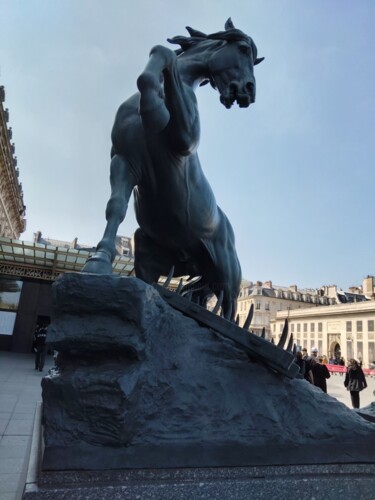 Fotografie getiteld "Cheval guerrier Mus…" door Marie Leydier, Origineel Kunstwerk, Niet gemanipuleerde fotografie