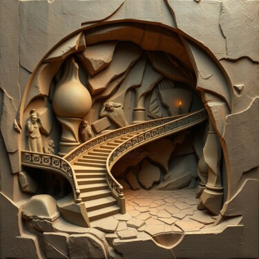 Arts numériques intitulée "Scultpure sur Argile" par Daoudi Mohamed, Œuvre d'art originale, Image générée par l'IA